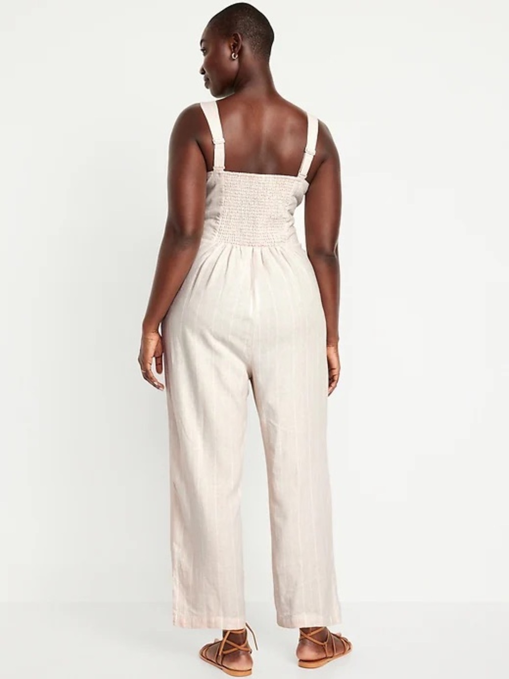 OLD NAVY | linen blend jumpsuit | size large